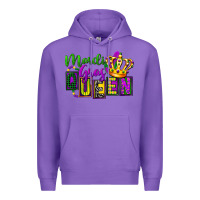 Purple mardi gras queen Premium Hoodie - FaDigitalArtStudio