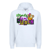White mardi gras queen Premium Hoodie - FaDigitalArtStudio