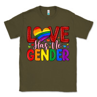 Army Green love has no gender Classic Tee - Artiststas