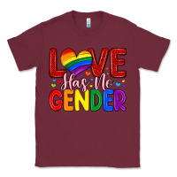 Burgundy love has no gender Classic Tee - Artiststas