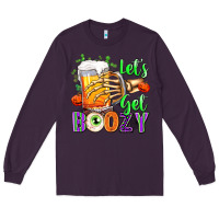 Plum Lets Get Boozy Long Sleeve Tee - texasbilliewilder