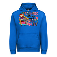 Cobalt Teachers Always Make The Nice List Urban Hoodie - CowhideDigitalArt