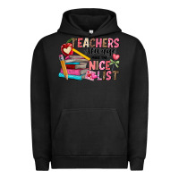 Pigment Black Teachers Always Make The Nice List Urban Hoodie - CowhideDigitalArt