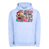 Pigment Grape Ice Teachers Always Make The Nice List Urban Hoodie - CowhideDigitalArt