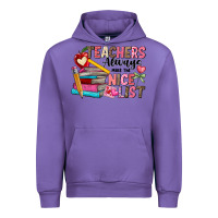 Tulip Teachers Always Make The Nice List Urban Hoodie - CowhideDigitalArt