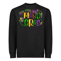 Black little miss mardi gras Heavyweight Sweatshirt - CowGirlArtShop