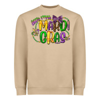 Little Miss Mardi Gras Heavyweight Sweatshirt | Teevron