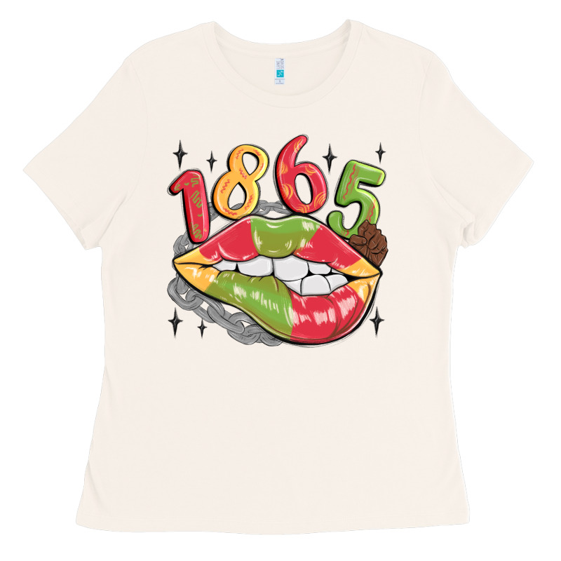 1865 Juneteenth Lips Ladies Tee by MaliasSmallBusiness | Teevron
