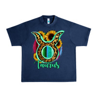 Navy Taurus Zodiac Urban Heavy Tee - Bettercallsaul