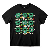 Black teacher st patrick day clovers Heavy Core Tee - MaliasSmallBusiness