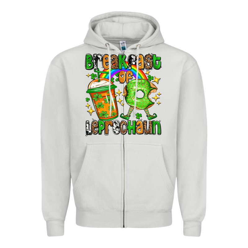 St. Patrick's Breakfast Of Leprechaun Zipper Hoodie by OliviaCreatesArt | Teevron