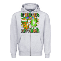 Heather Grey St. Patrick's Breakfast of leprechaun Zipper Hoodie - OliviaCreatesArt