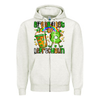 Oatmeal Heather St. Patrick's Breakfast of leprechaun Zipper Hoodie - OliviaCreatesArt