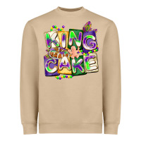 Mushroom king cake mardi gras Heavyweight Sweatshirt - CowGirlArtShop