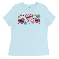 Baby Blue tacos tequila anxiety Ladies Tee - MaliasSmallBusiness
