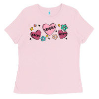Bubblegum Pink tacos tequila anxiety Ladies Tee - MaliasSmallBusiness