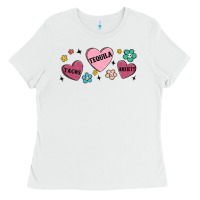 White tacos tequila anxiety Ladies Tee - MaliasSmallBusiness