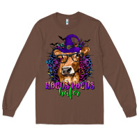 Chestnut Hocus Pocus Heifer with Cow and Halloween Long Sleeve Tee - texasbilliewilder