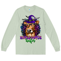 Matcha Hocus Pocus Heifer with Cow and Halloween Long Sleeve Tee - texasbilliewilder