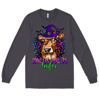 Smoke Hocus Pocus Heifer with Cow and Halloween Long Sleeve Tee - texasbilliewilder