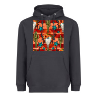 Smoke bull skull cactus seamless pattern Heavyweight Hoodie - BundleAndBundleShop