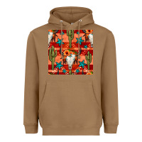 Toasted Coconut bull skull cactus seamless pattern Heavyweight Hoodie - BundleAndBundleShop