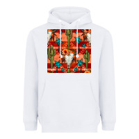 White bull skull cactus seamless pattern Heavyweight Hoodie - BundleAndBundleShop