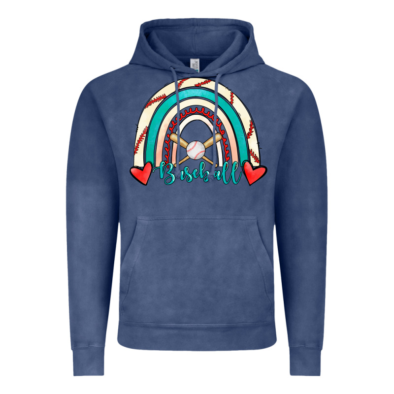 Baseball Rainbow Vintage Hoodie by RanaPortraitStore | Teevron