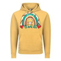 Vintage Mustard Baseball Rainbow Vintage Hoodie - RanaPortraitStore