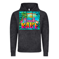 Vintage Black beach babe Vintage Hoodie - BarkalooDesign