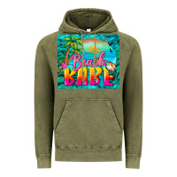 Vintage Olive beach babe Vintage Hoodie - BarkalooDesign