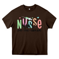 Chocolate Brown coffee scrubs rubber gloves nurse Heavy Core Tee - MaliasSmallBusiness