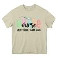 Mossy coffee scrubs rubber gloves nurse Heavy Core Tee - MaliasSmallBusiness