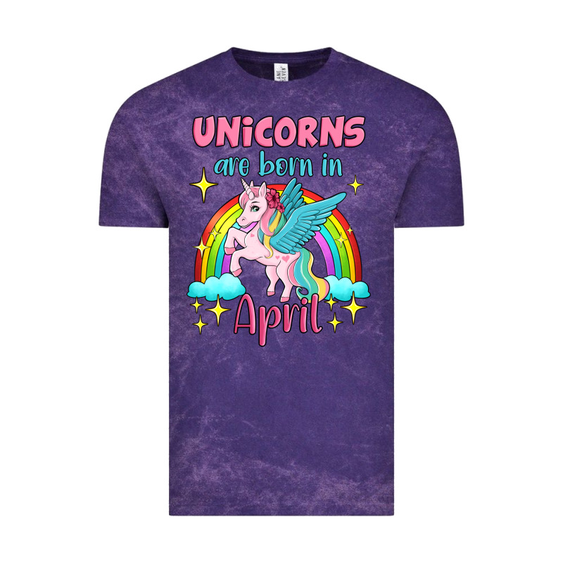 Unicorns Are Born In April Vintage Tee by Jasminsmagicworld | Teevron