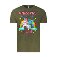 Vintage Olive unicorns are born in april Vintage Tee - Jasminsmagicworld