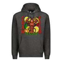 Charcoal Heather Crawfish season Premium Hoodie - FaDigitalArtStudio