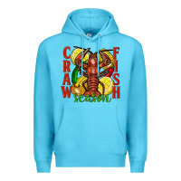 Ocean Blue Crawfish season Premium Hoodie - FaDigitalArtStudio