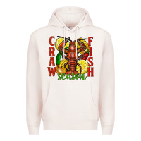 Pale Pink Crawfish season Premium Hoodie - FaDigitalArtStudio
