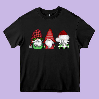 Christmas Gnomes Heavy Core Tee Designed By Adodesignshop