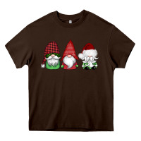 Chocolate Brown christmas gnomes Heavy Core Tee - AdoDesignShop