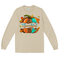 Mushroom pumpkin thankful Long Sleeve Tee - NancyCooperArtShop