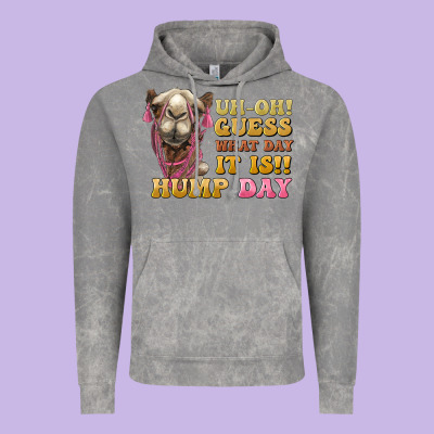 Guess What Day It Is Hump Day Camel Vintage Hoodie Designed By Barkaloodesign