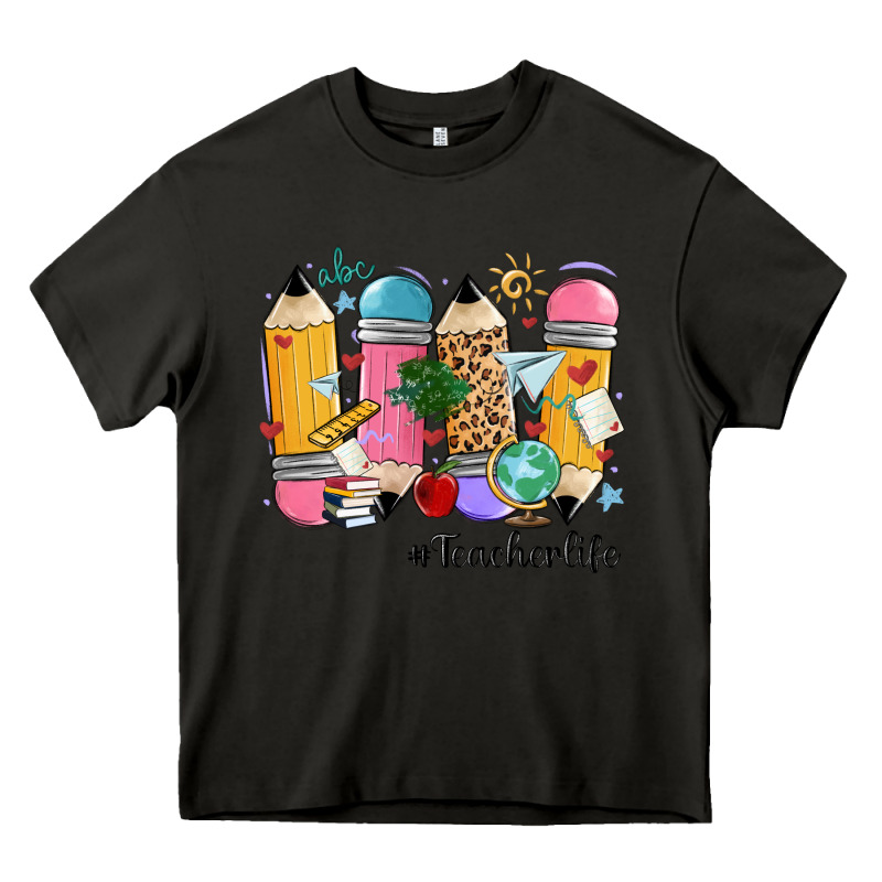 Teacher Life Pencils Heavy Core Tee by MaliasSmallBusiness | Teevron
