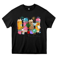 Black teacher life pencils Heavy Core Tee - MaliasSmallBusiness