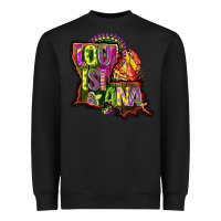 Black louisiana map Heavyweight Sweatshirt - CowGirlArtShop