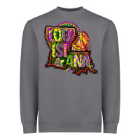 Storm louisiana map Heavyweight Sweatshirt - CowGirlArtShop