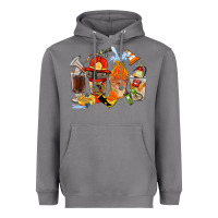 Storm Firefighter Coffee Cups Heavyweight Hoodie - FaDigitalArtStudio