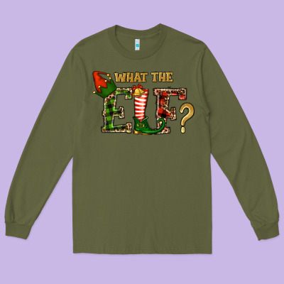 What The Elf Christmas Long Sleeve Tee Designed By Ranaportraitstore