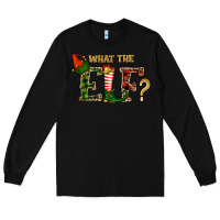 Black What The Elf Christmas Long Sleeve Tee - RanaPortraitStore
