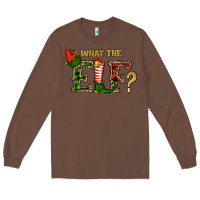 Chestnut What The Elf Christmas Long Sleeve Tee - RanaPortraitStore